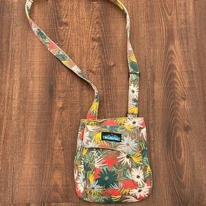 KAVU Tropical Print Crossbody Bag - Red, Green, Yellow